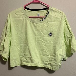 Savage X Fenty Neon Green Crop Top